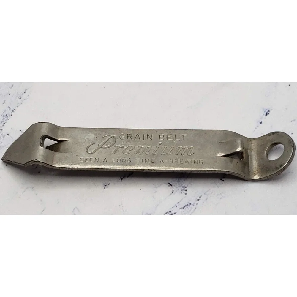 Vintage Grain Belt Premium Diamond Clear Beer Bottle Opener Advertising